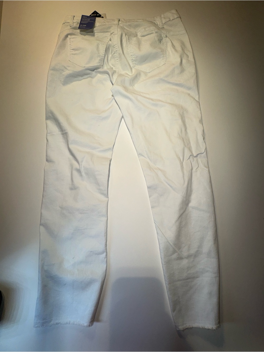 VIP White Distressed Flare Jeans - Picture 7 of 12
